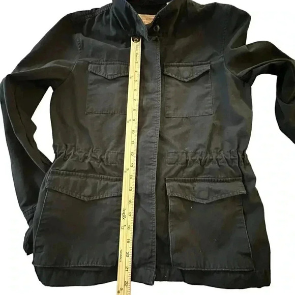 Levi Strauss Jean jacket women's size small black with pockets and high collar - Picture 12 of 16